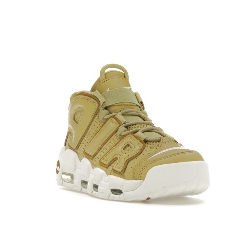 Кроссы Nike Air More Uptempo Buff Gold (W) - женская сетка размеров