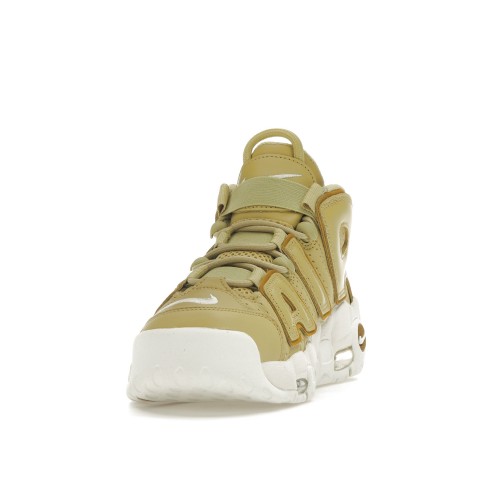 Кроссы Nike Air More Uptempo Buff Gold (W) - женская сетка размеров