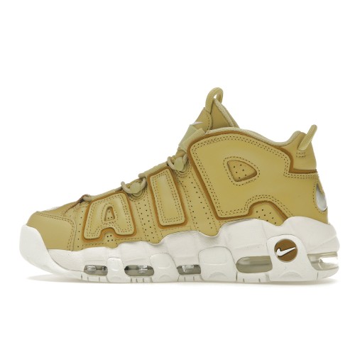 Кроссы Nike Air More Uptempo Buff Gold (W) - женская сетка размеров