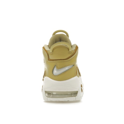 Кроссы Nike Air More Uptempo Buff Gold (W) - женская сетка размеров