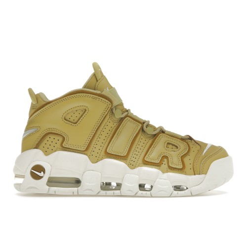 Кроссы Nike Air More Uptempo Buff Gold (W) - женская сетка размеров