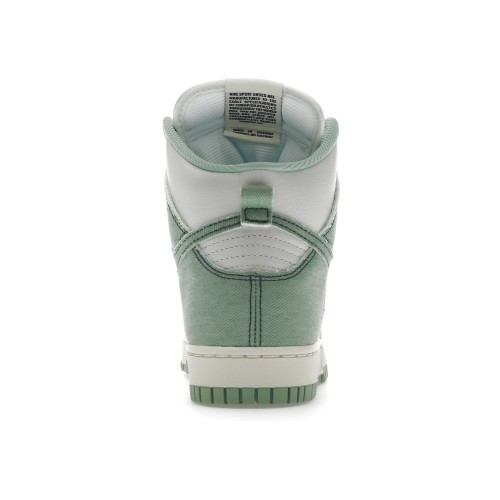 Кроссы Nike Dunk High 1985 Enamel Green Denim (W) - женская сетка размеров