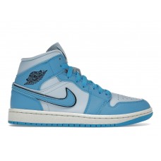 Женские кроссовки Jordan 1 Mid SE Ice Blue (W)