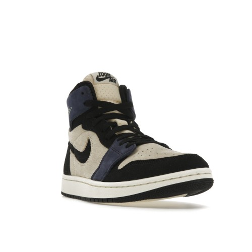 Кроссы Jordan 1 High Zoom Air CMFT 2 Muslin Blackened Blue - мужская сетка размеров