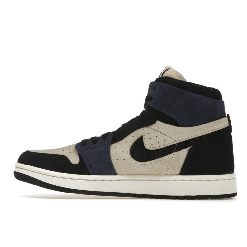 Кроссы Jordan 1 High Zoom Air CMFT 2 Muslin Blackened Blue - мужская сетка размеров