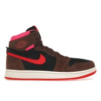 Женские кроссовки Jordan 1 High Zoom Air CMFT 2 Cacao Wow Picante Red (W)