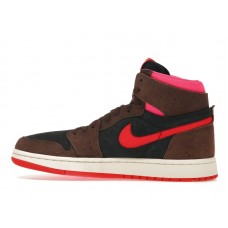 Женские Jordan 1 High Zoom Air CMFT 2 Cacao Wow Picante Red (W)