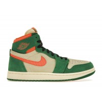 Женские Jordan 1 High Zoom Air CMFT 2 Pine Green Orange Blaze (W)