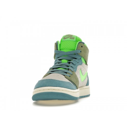 Wmns Air Jordan 1 High Zoom Comfort 2 University Blue Volt - женская сетка размеров