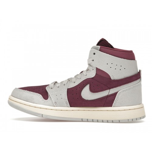 Wmns Air Jordan 1 High Zoom Comfort 2 Bordeaux - женская сетка размеров