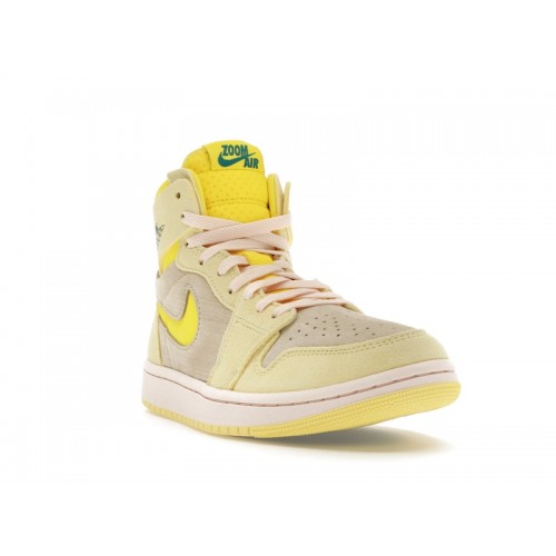 Wmns Air Jordan 1 High Zoom Comfort 2 Citron Tint - женская сетка размеров