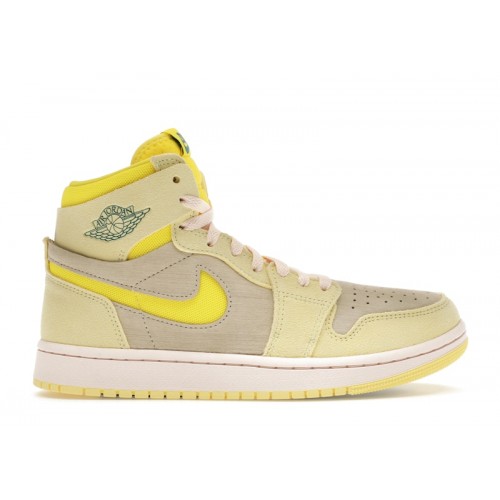 Wmns Air Jordan 1 High Zoom Comfort 2 Citron Tint - женская сетка размеров
