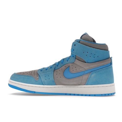 Кроссы Jordan 1 High Zoom Air CMFT 2 Cement University Blue - мужская сетка размеров