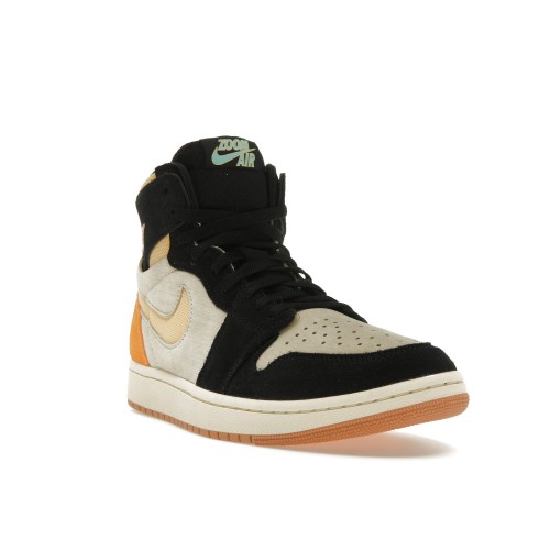 Кроссы Jordan 1 High Zoom Air CMFT 2 Muslin Vivid Orange - мужская сетка размеров