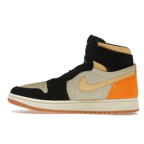 Кроссы Jordan 1 High Zoom Air CMFT 2 Muslin Vivid Orange - мужская сетка размеров