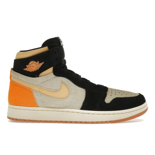 Кроссы Jordan 1 High Zoom Air CMFT 2 Muslin Vivid Orange - мужская сетка размеров