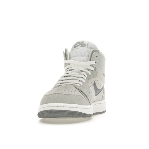 Кроссы Jordan 1 High Zoom Air CMFT 2 Particle Grey - мужская сетка размеров