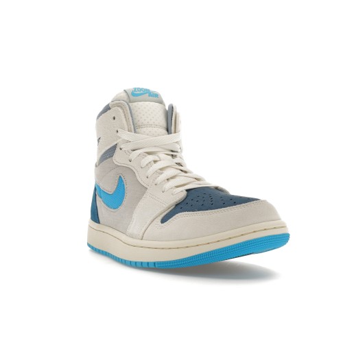 Кроссы Jordan 1 High Zoom Air CMFT 2 Dark Powder Blue - мужская сетка размеров