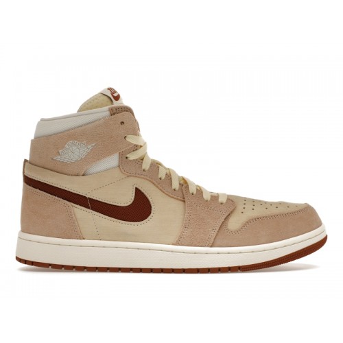 Кроссы Jordan 1 High Zoom Air CMFT 2 Legend Coffee - мужская сетка размеров