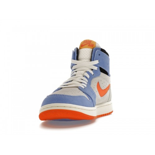 Кроссы Jordan 1 High Zoom Air CMFT 2 Royal Pulse Alpha Orange - мужская сетка размеров