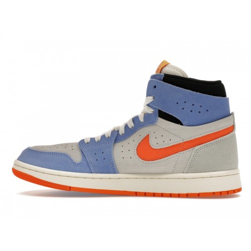 Кроссы Jordan 1 High Zoom Air CMFT 2 Royal Pulse Alpha Orange - мужская сетка размеров