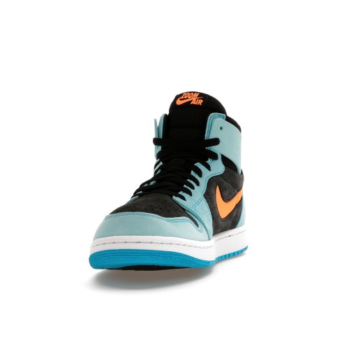 Кроссы Jordan 1 Zoom CMFT 2 Bleached Aqua Bright Citrus - мужская сетка размеров