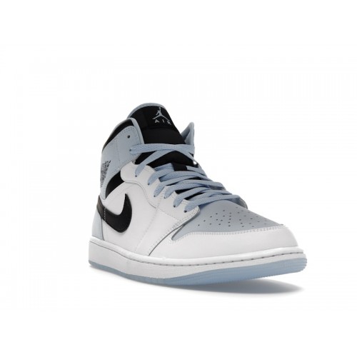 Кроссы Jordan 1 Mid SE Ice Blue (2023) - мужская сетка размеров