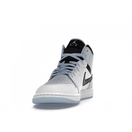 Кроссы Jordan 1 Mid SE Ice Blue (2023) - мужская сетка размеров