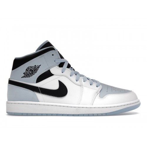 Кроссы Jordan 1 Mid SE Ice Blue (2023) - мужская сетка размеров