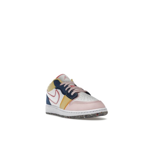 Кроссы Jordan 1 Low SE Multi Canvas (GS) - Подростковая сетка размеров