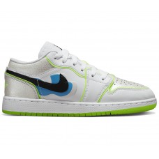 Подростковые кроссовки Jordan 1 Low SE Warped Swoosh (GS)