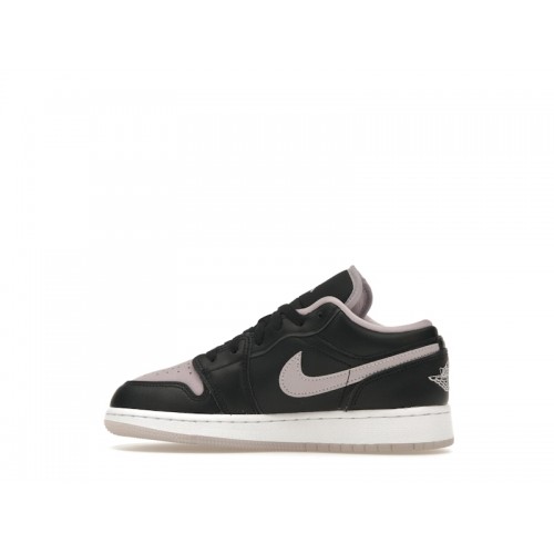 Air Jordan 1 Low SE GS Black Iced Lilac - подростковая сетка размеров