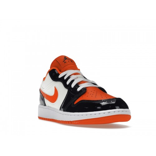 Кроссы Jordan 1 Low Halloween (2023) (GS) - подростковая сетка размеров