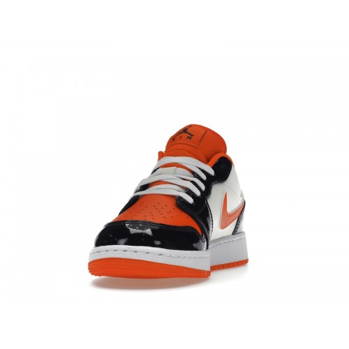 Кроссы Jordan 1 Low Halloween (2023) (GS) - подростковая сетка размеров