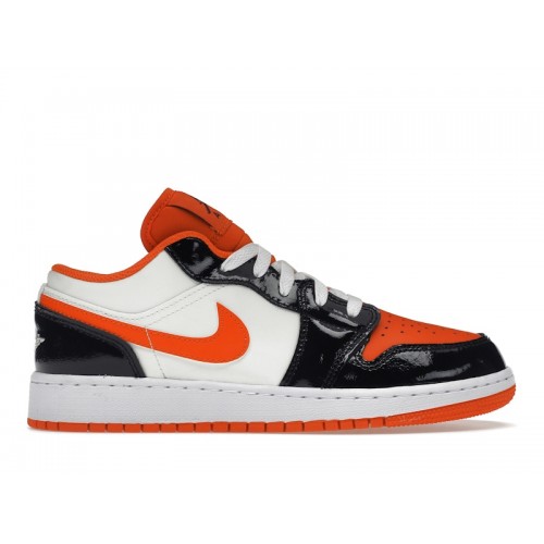 Кроссы Jordan 1 Low Halloween (2023) (GS) - подростковая сетка размеров