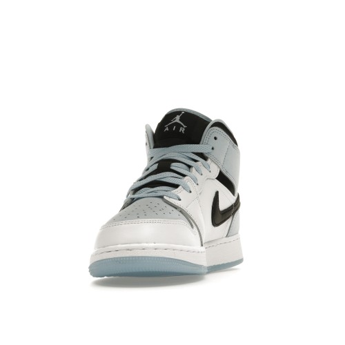 Кроссы Jordan 1 Mid SE Ice Blue (2023) (GS) - подростковая сетка размеров