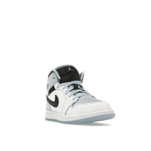 Кроссы Jordan 1 Mid SE Ice Blue (2023) (PS) - подростковая сетка размеров
