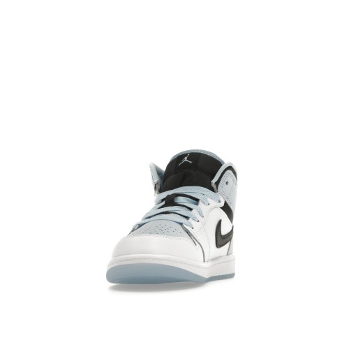 Кроссы Jordan 1 Mid SE Ice Blue (2023) (PS) - подростковая сетка размеров