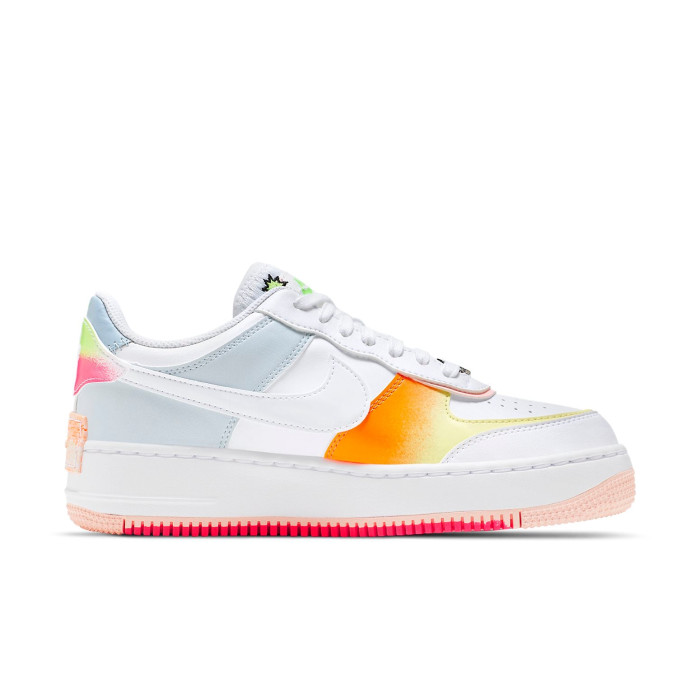 Nike Air Force 1 Low Shadow White Pink Orange (W) - женская сетка размеров Nike Air Force 1 Low Shadow White Pink Orange (W) - женская сетка размеров