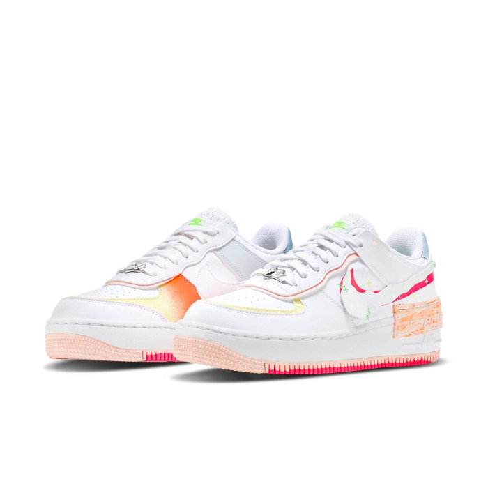 Nike Air Force 1 Low Shadow White Pink Orange (W) - женская сетка размеров Nike Air Force 1 Low Shadow White Pink Orange (W) - женская сетка размеров