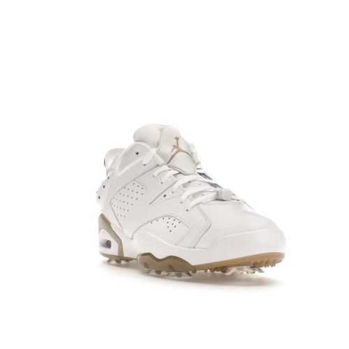 Кроссы Jordan 6 Retro Low Golf White Khaki - мужская сетка размеров