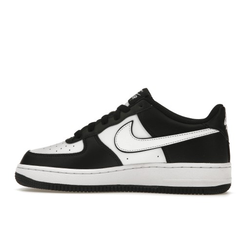 Кроссы Nike Air Force 1 Low LV8 2 White Swoosh Panda (GS) - подростковая сетка размеров