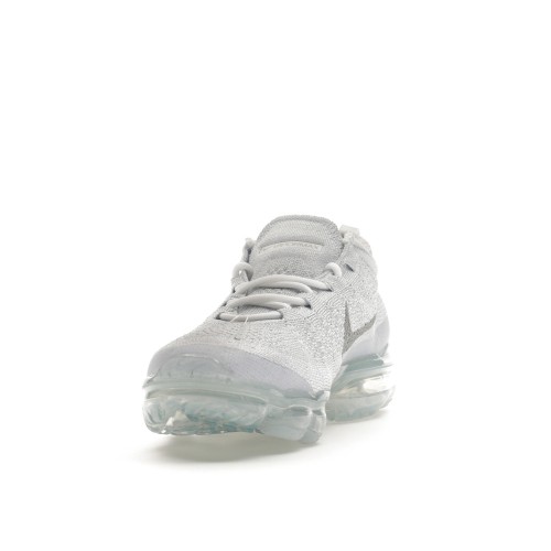 Кроссы Nike Air VaporMax 2023 Flyknit Pure Platinum - мужская сетка размеров