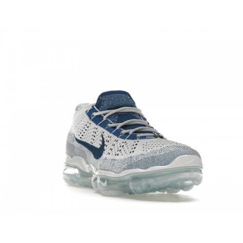 Nike Air VaporMax 2023 Flyknit Pure Platinum Court Blue - мужская сетка размеров