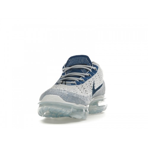Nike Air VaporMax 2023 Flyknit Pure Platinum Court Blue - мужская сетка размеров