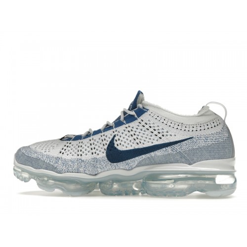 Nike Air VaporMax 2023 Flyknit Pure Platinum Court Blue - мужская сетка размеров