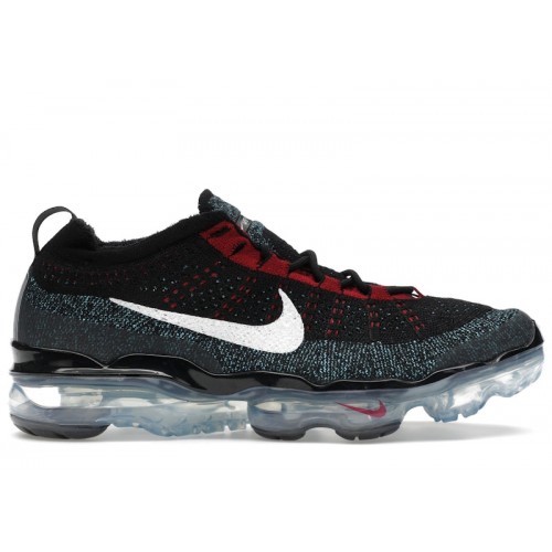 Nike Air VaporMax 2023 Flyknit Black Red University Blue - мужская сетка размеров