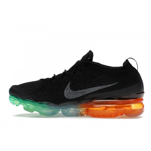 Nike Air VaporMax 2023 Flyknit Black Green Strike Curry - мужская сетка размеров