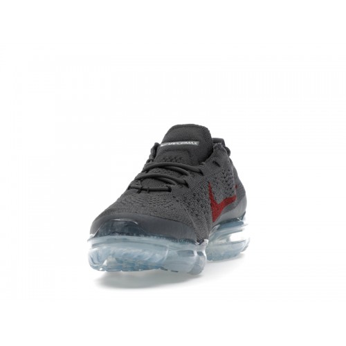 Nike Air VaporMax 2023 Flyknit Dark Grey Gym Red - мужская сетка размеров