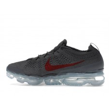 Nike Air VaporMax 2023 Flyknit Dark Grey Gym Red